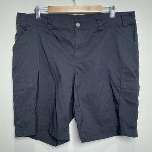 Duluth Plus Dry on the Fly 10" Shorts Womens 20W Black Nylon Hiking Stretch Work